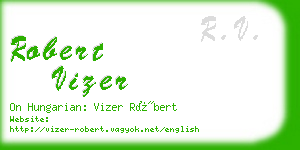 robert vizer business card